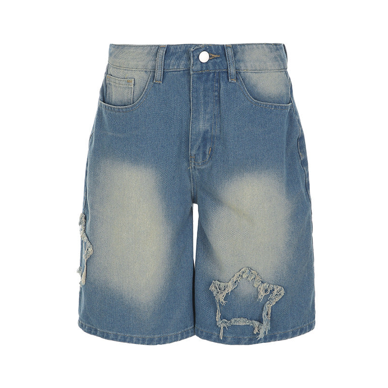 Women's Casual Denim Cropped Pants