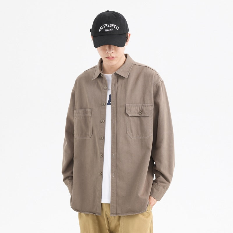 Oxford Cotton Loose Casual Men's Shirt
