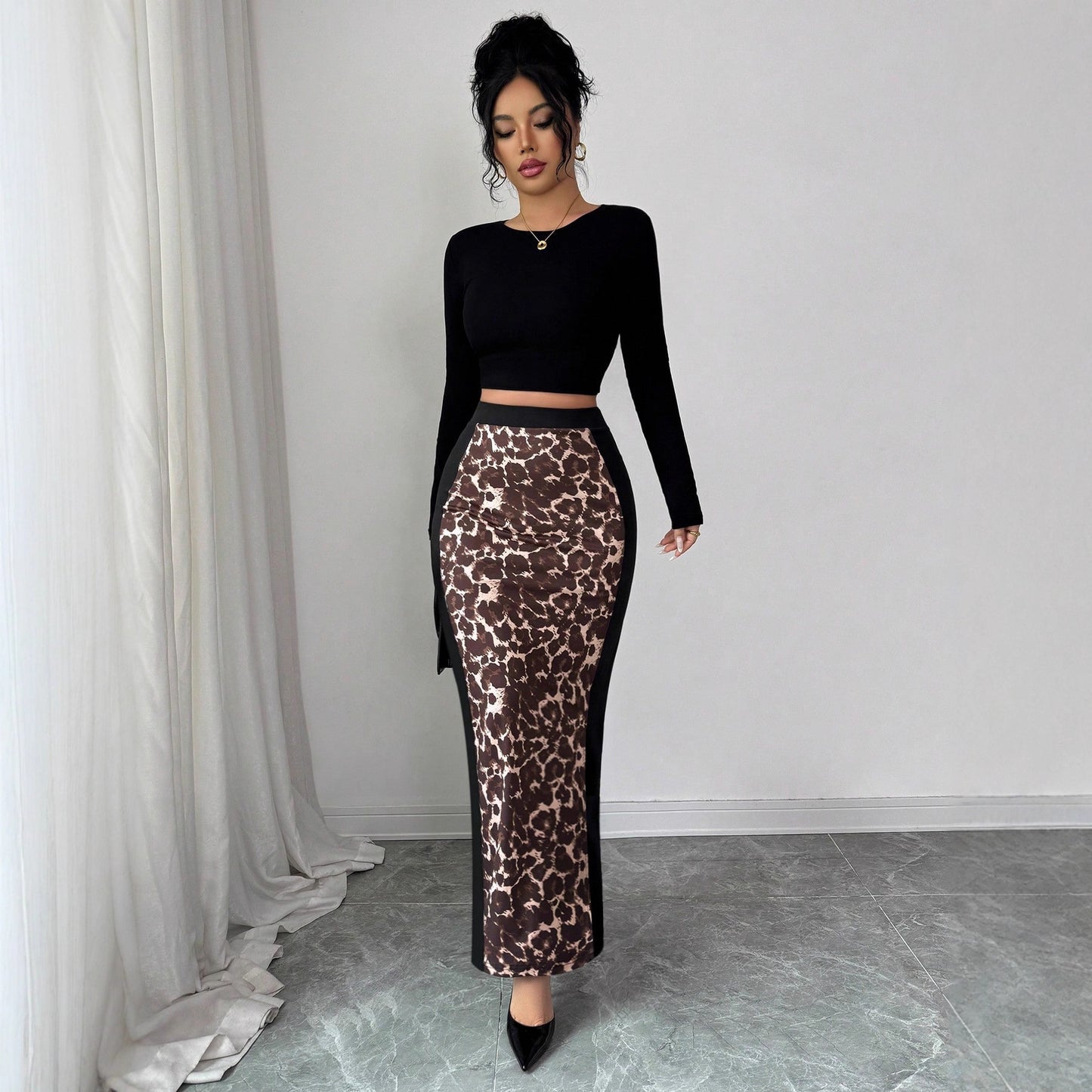 Womens Bodycon Split Skirt