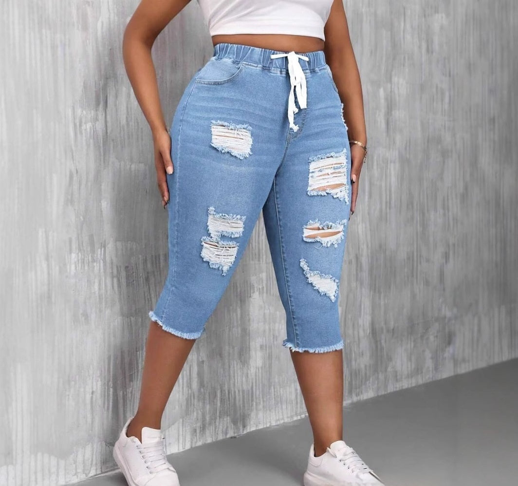 Womens Slimming Ripped Jeans