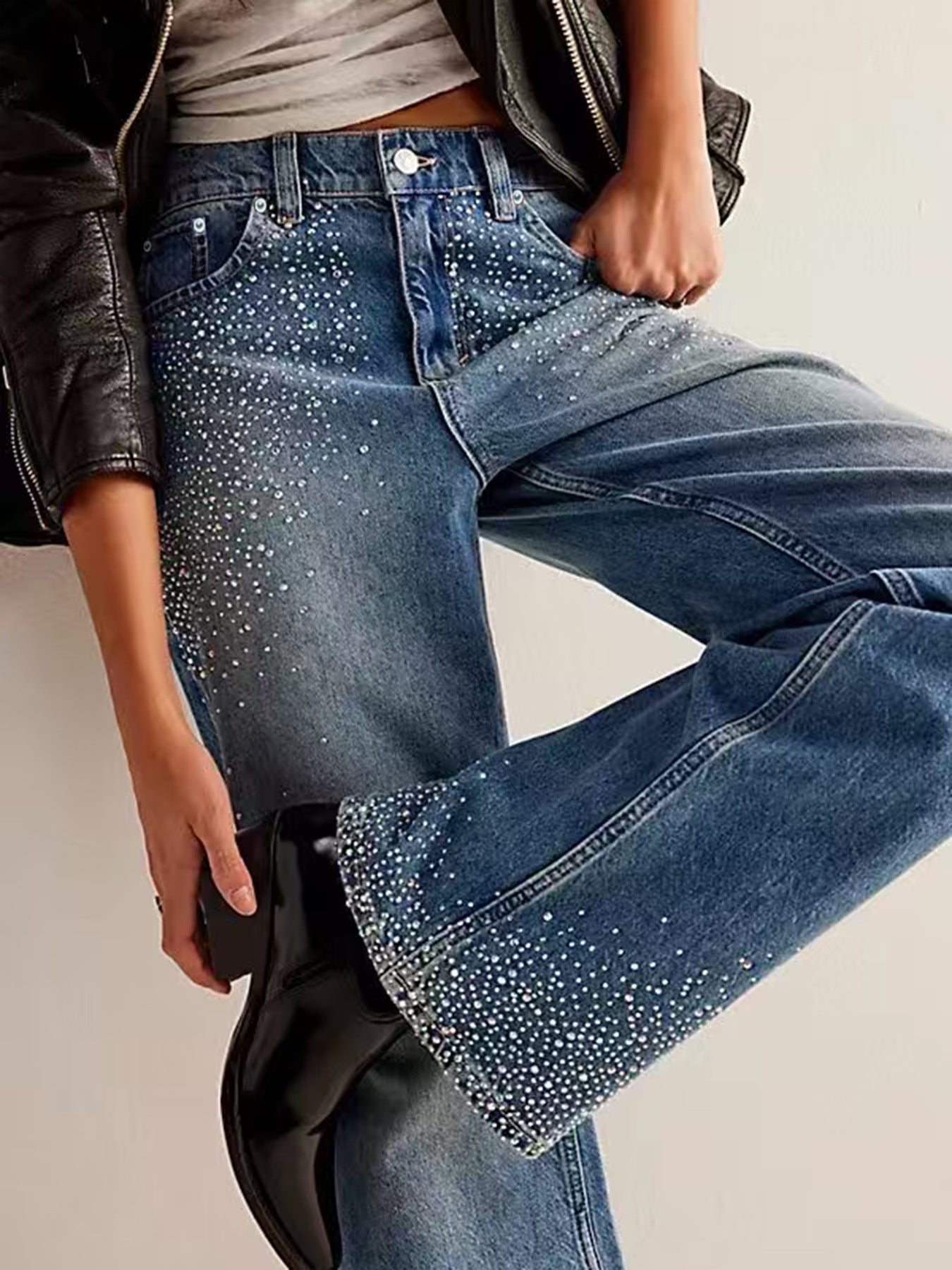 Womens Straight-leg Jeans