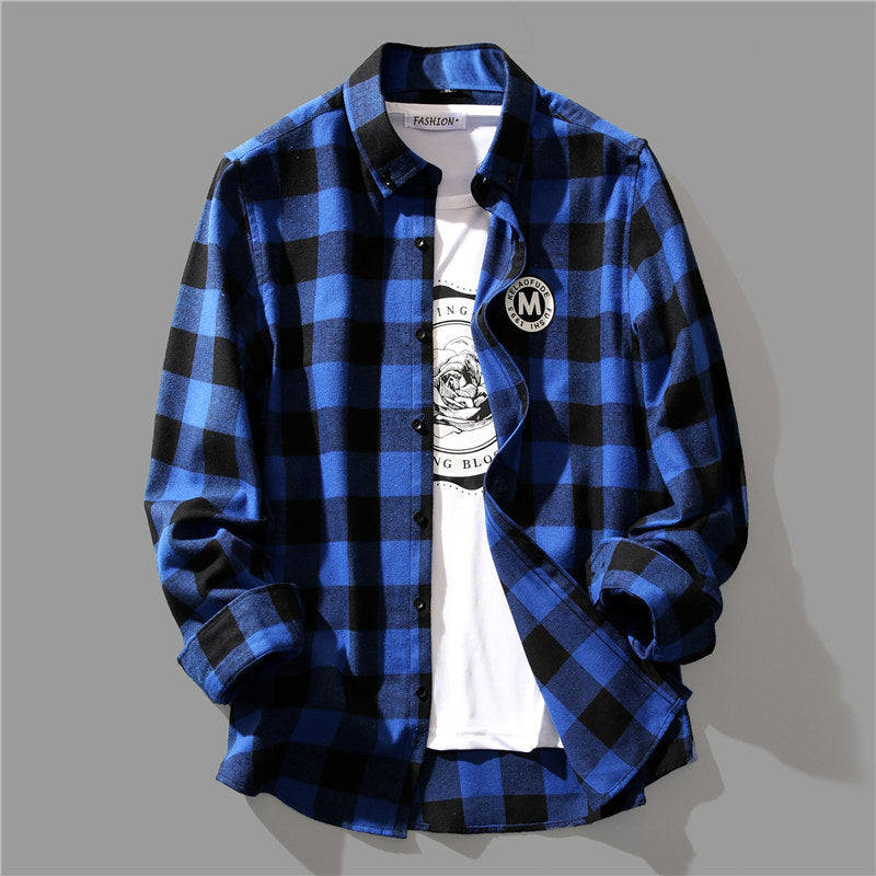 Spring And Autumn Loose Casual Long Sleeves Shirt