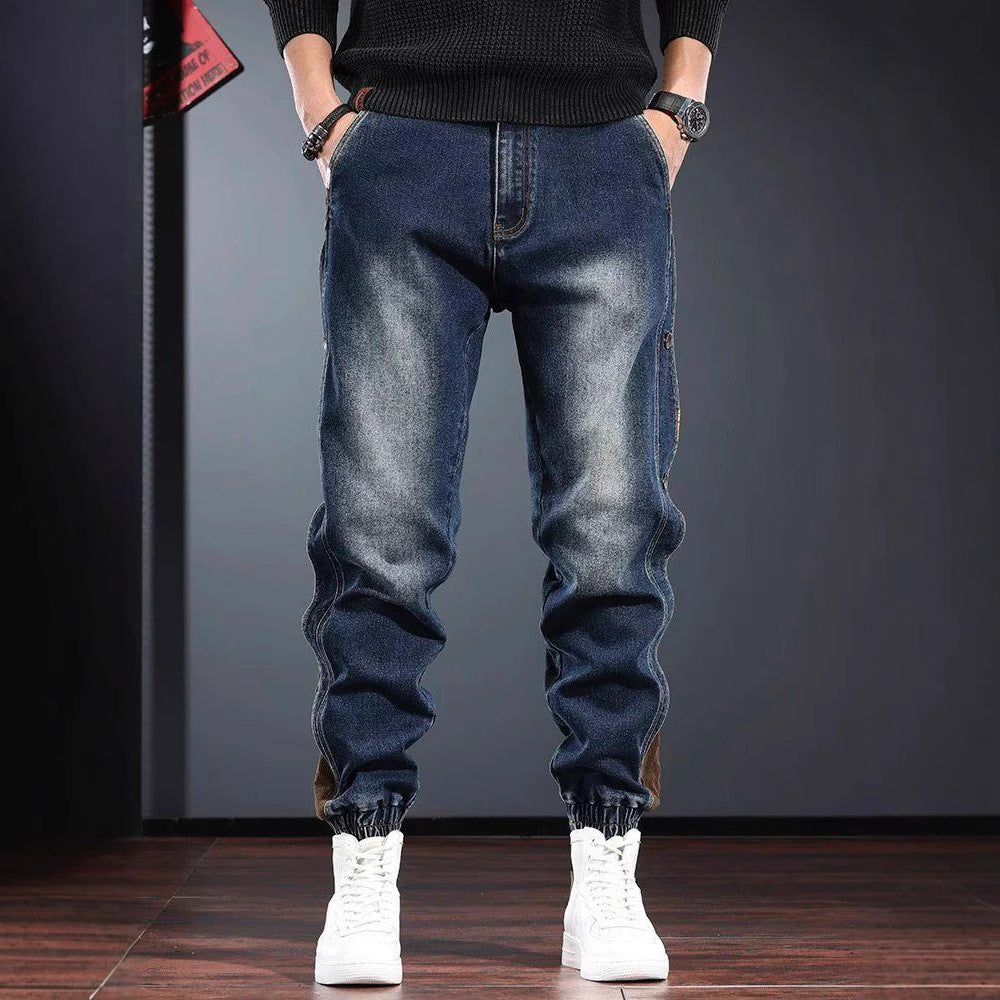American-style Patchwork jeans
