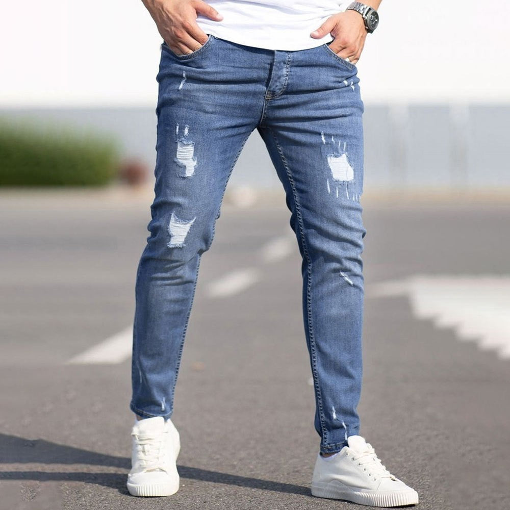 Men's Ripped Denim Jeans