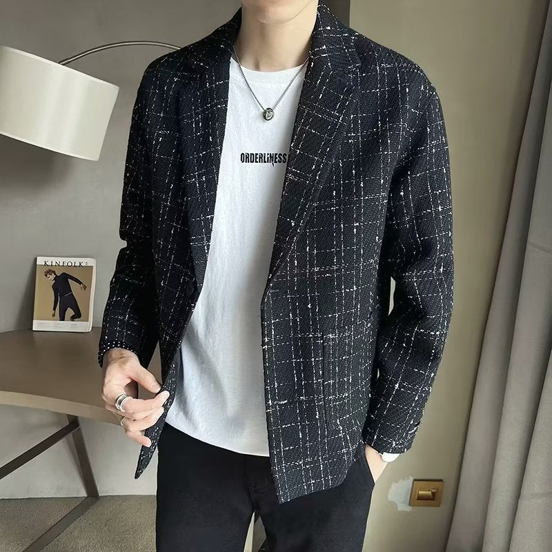 Mens Plaid Blazer