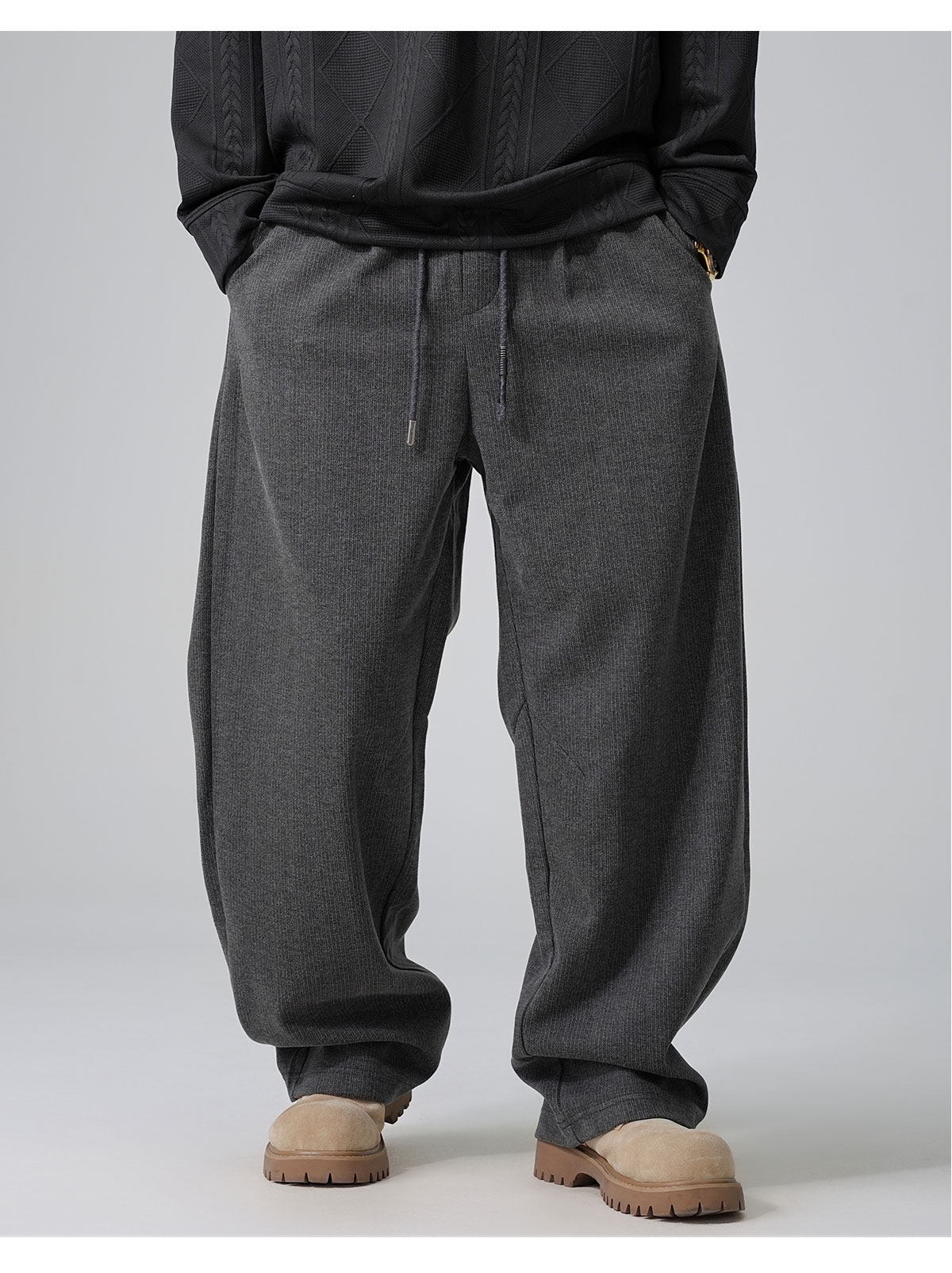 Mens Drawstring Casual Pant