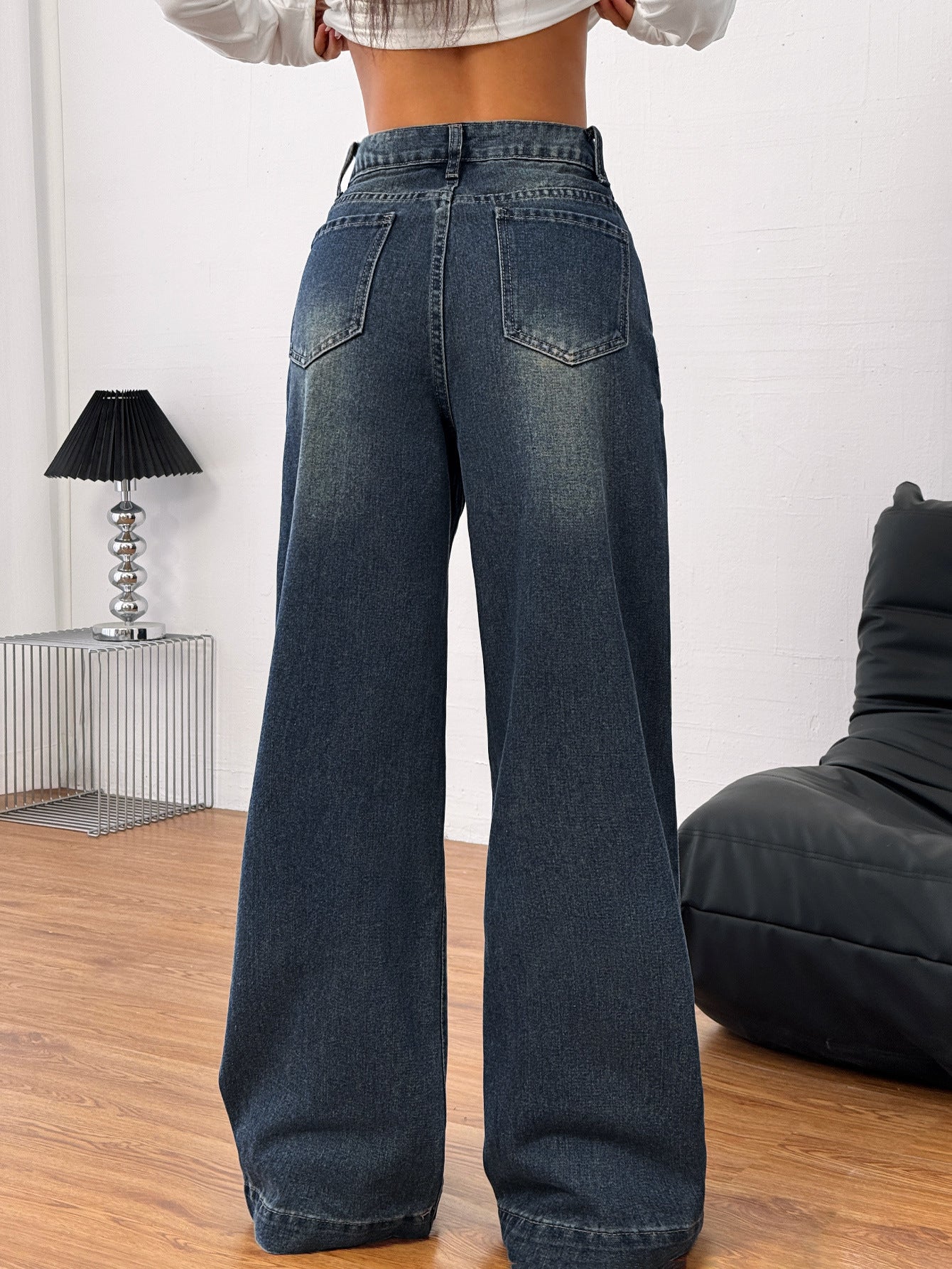 Womens Retro Denim Jeans