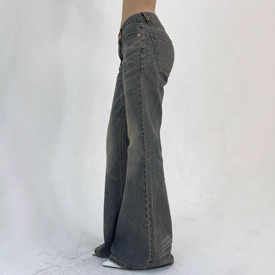 New-style Vintage Distressed Washed Denim Jeans That Flatter Your