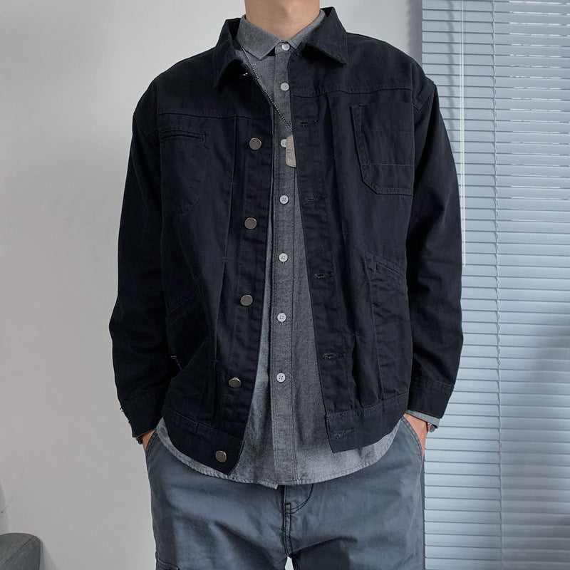 Mens Casual Retro Denim Jacket