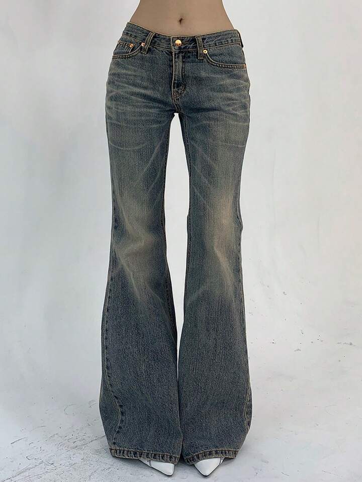 New-style Vintage Distressed Washed Denim Jeans That Flatter Your