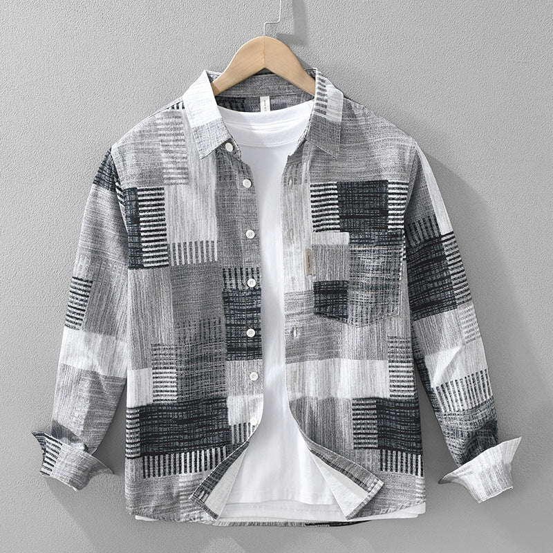 Fashion Printed Long Sleeve Shirt