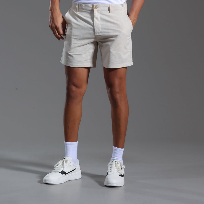 Linen Cotton Blended Casual Short