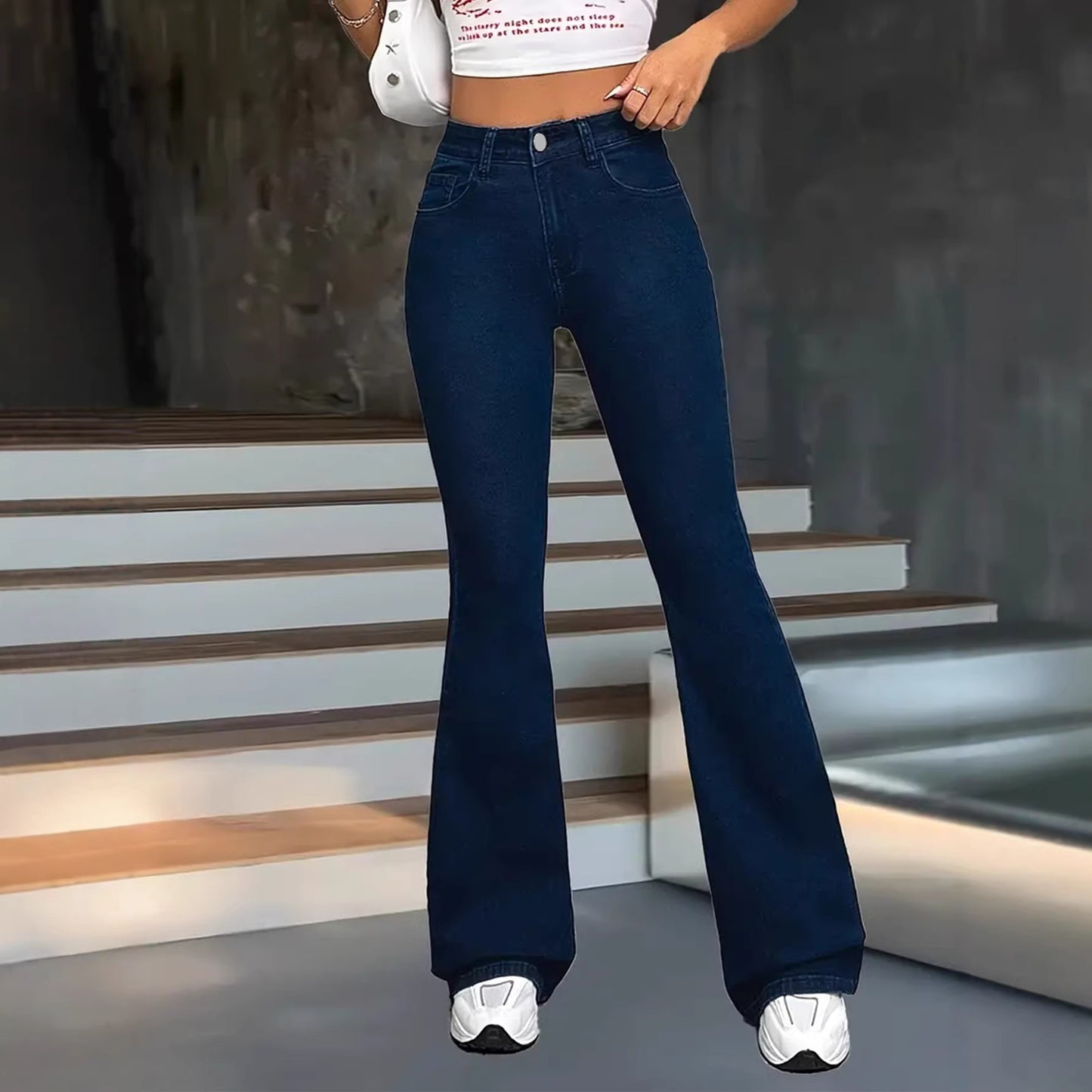 Minimalist Dark Blue Jeans