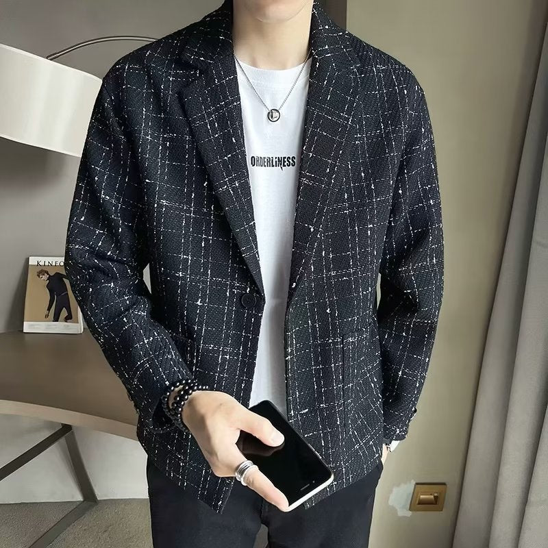Mens Plaid Blazer