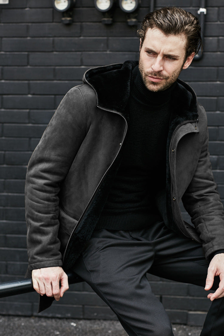 Casual Fleece Hooded Jacket For Men