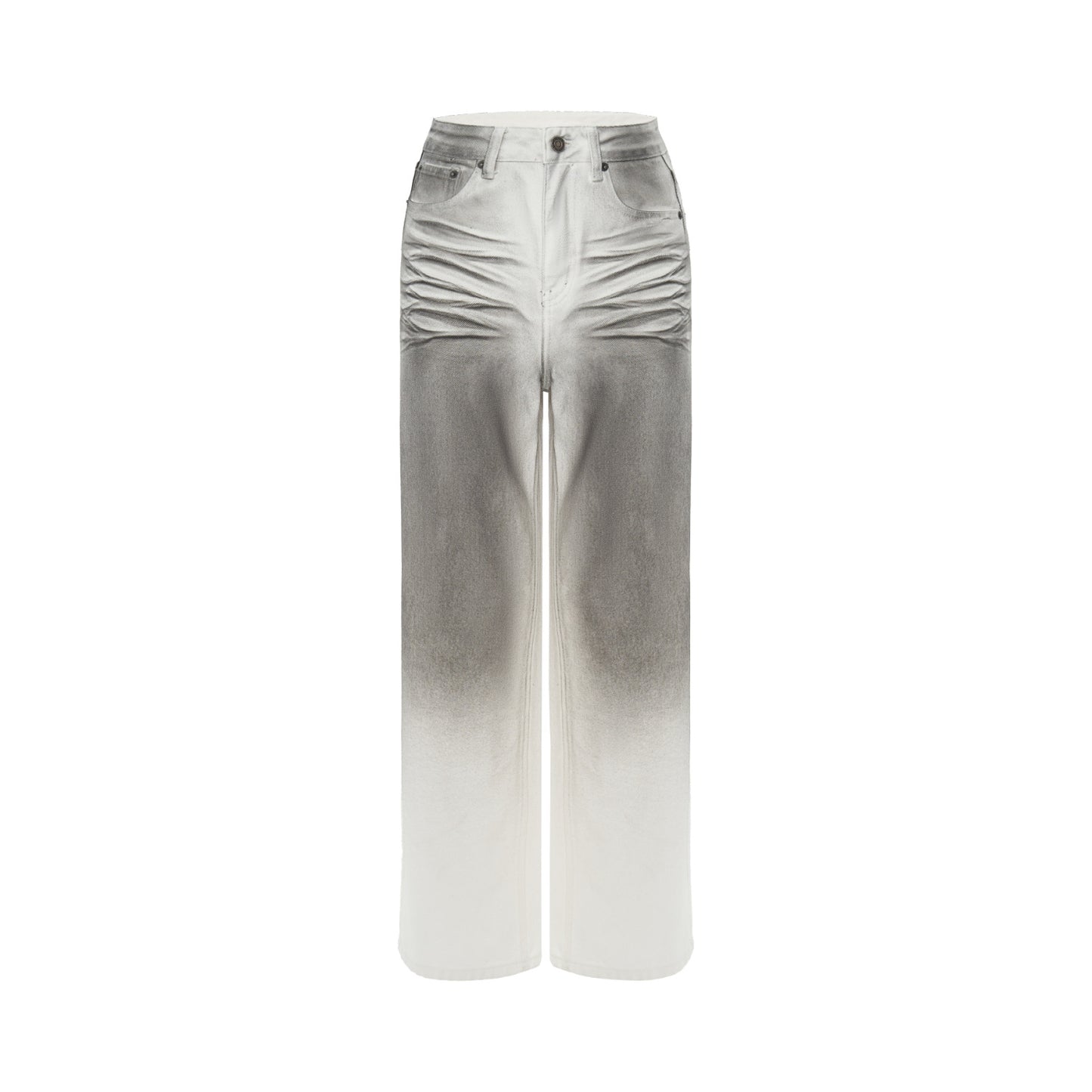 Washed Jeans Original Design High Waist Straight Slim Fit