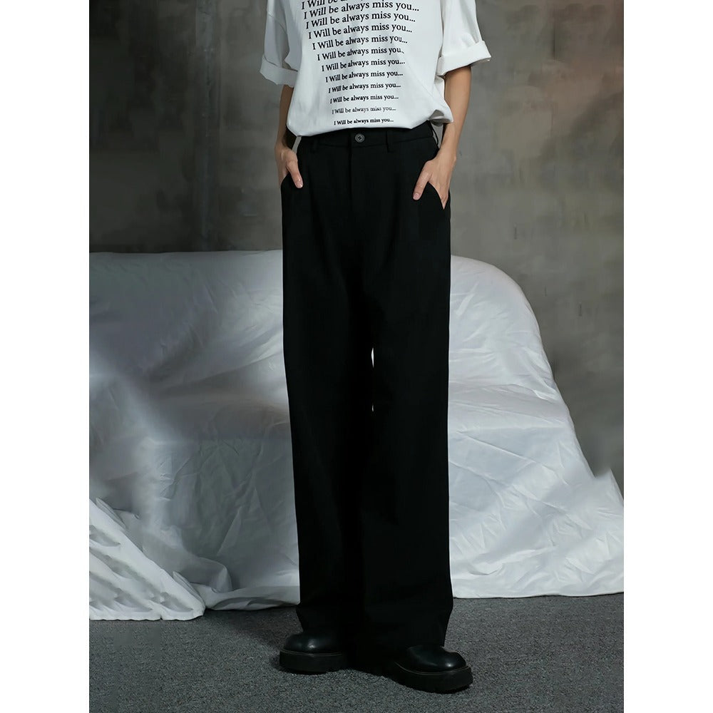 Mens Straight-leg Drapey Pants