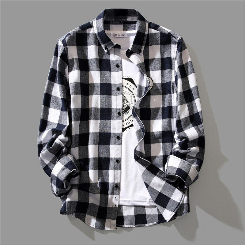 Spring And Autumn Loose Casual Long Sleeves Shirt