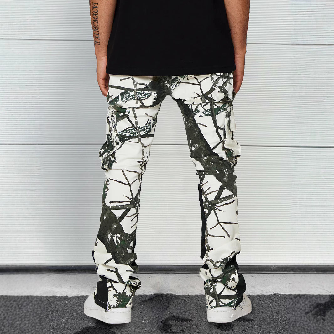 High-street Relaxed-fit Casual Pants