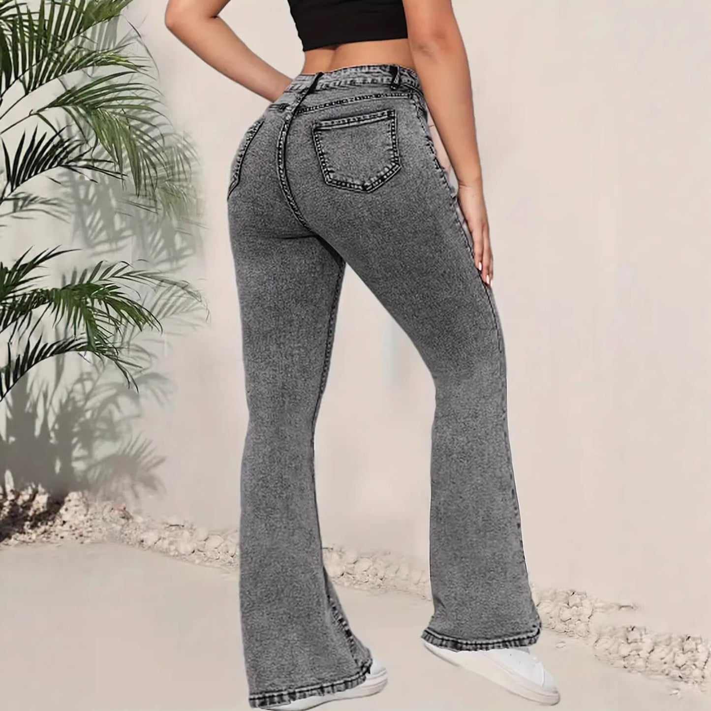 Denim Flared Jeans