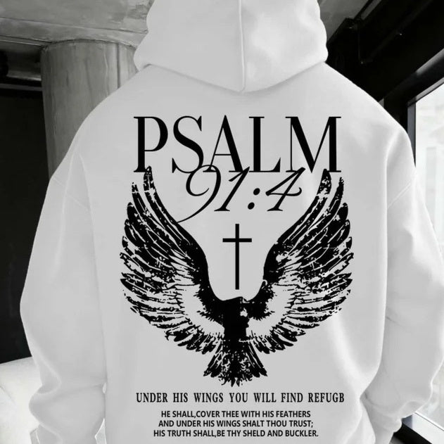 Casual Loose-fitting Hooded Sweatshirt For Warmth