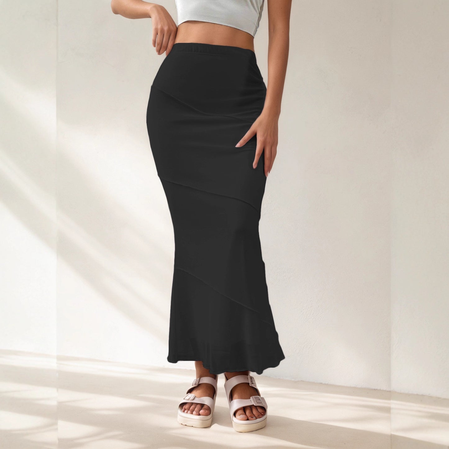 Summer High-Waisted Long Skirt