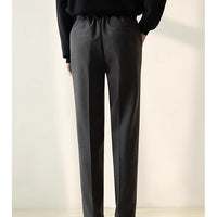 Mens Stylish Casual Straight-leg Suit Pants