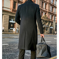 Men's Long-sleeved Wool Coat