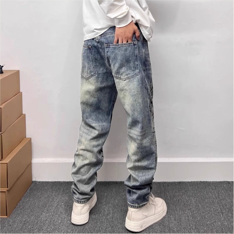 Retro Blue Skinny Jeans