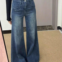 Retro Women's Slightly Flared Jeans That Aren't Tight On The Legs