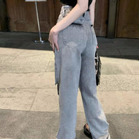 Women's Summer New High Waist Loose Ripped Jeans