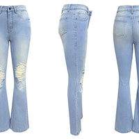 Fashion Temperament Wide-leg Jeans Women
