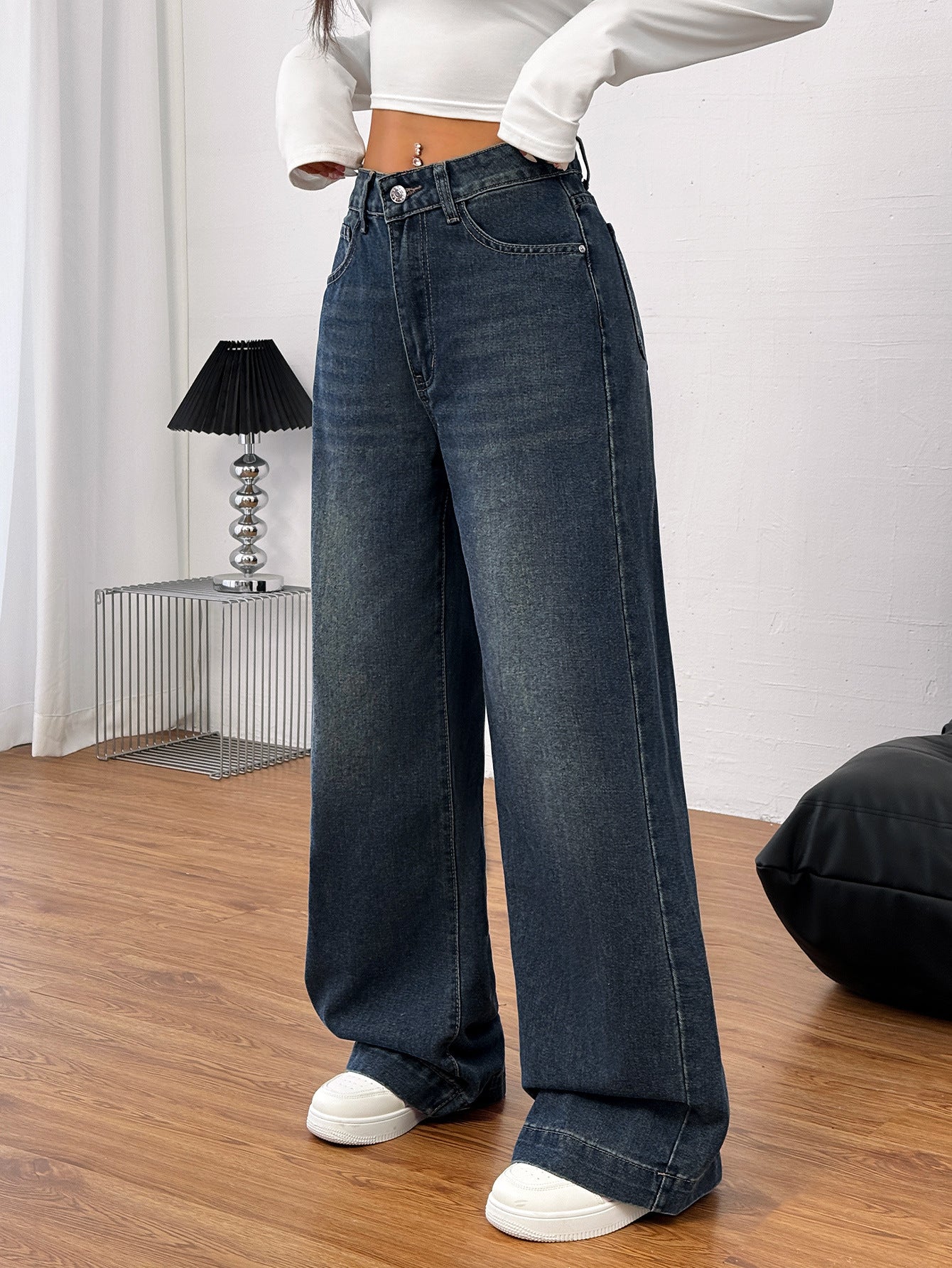 Womens Retro Denim Jeans
