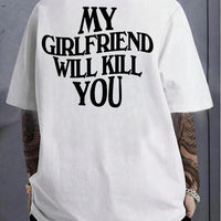 Mens European-size Cotton T-shirt