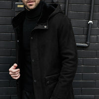 Casual Fleece Hooded Jacket For Men