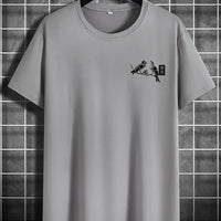 Retro Loose-fit Short-sleeve Printed T-shirt