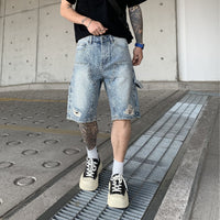 Gradient Cropped Pants Men shorts