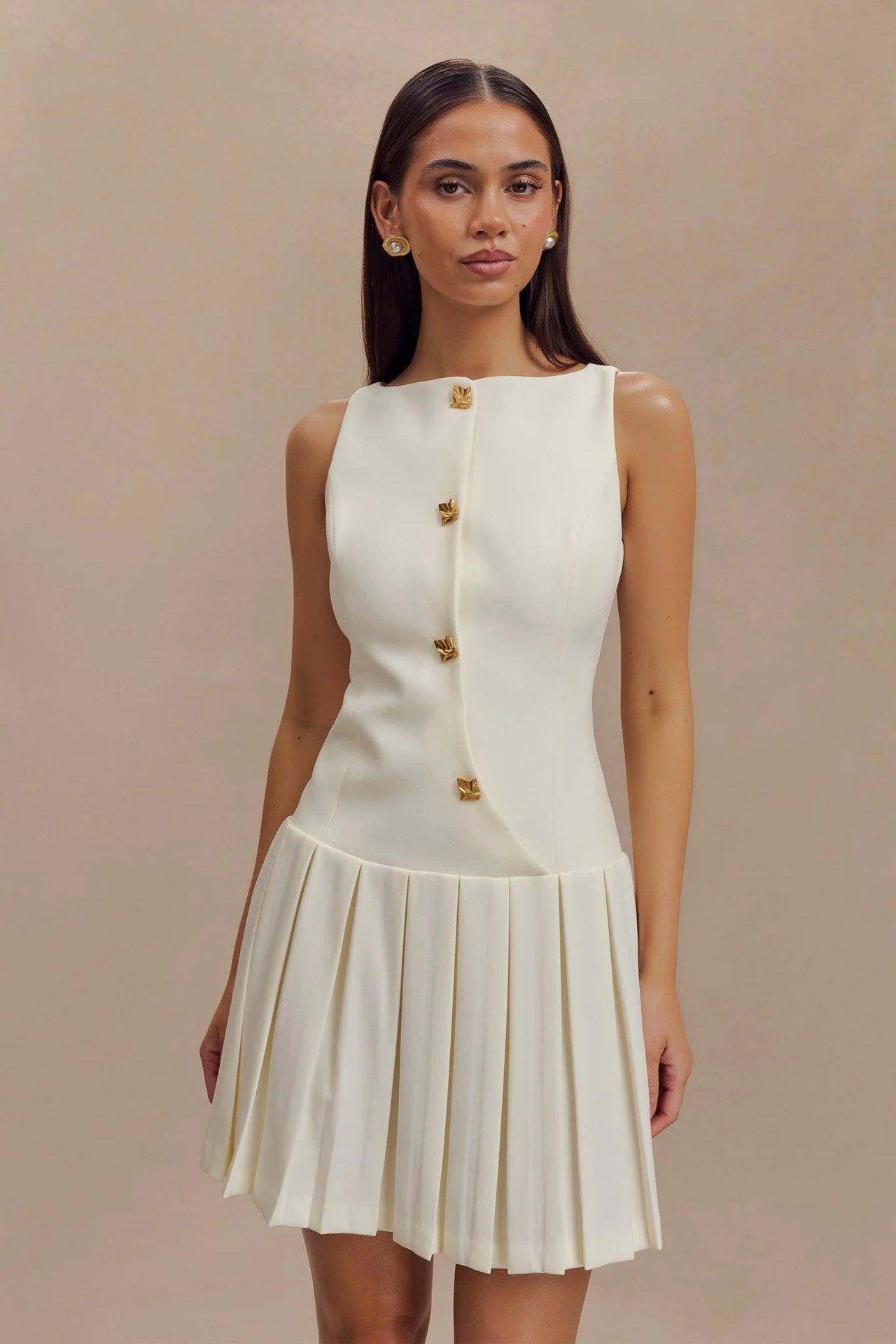 Elegant Pleated Dress