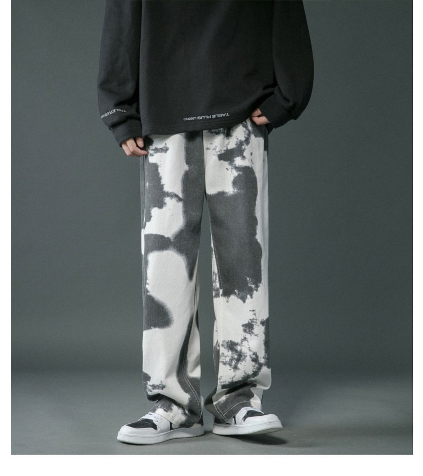 Tie Dyed Denim Pants