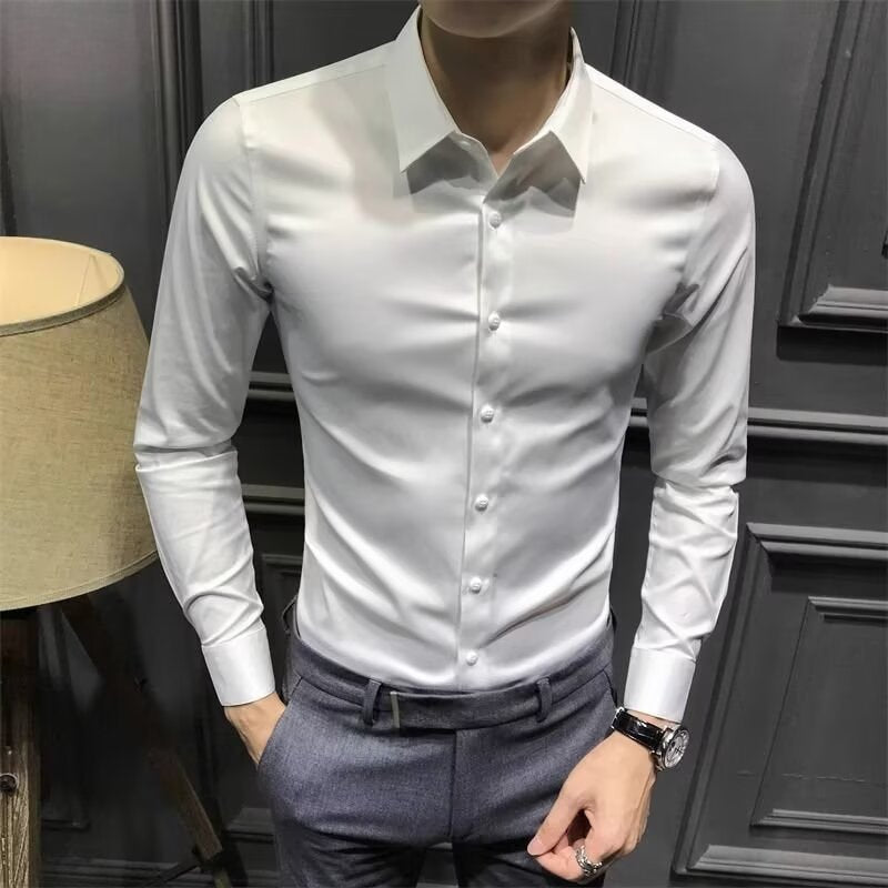 Business Casual Long Sleeve Shirt For Men