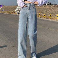 Wide Leg Jeans For Women Bottom Baggy Denim Pants Trousers