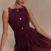 Elegant Pleated Dress