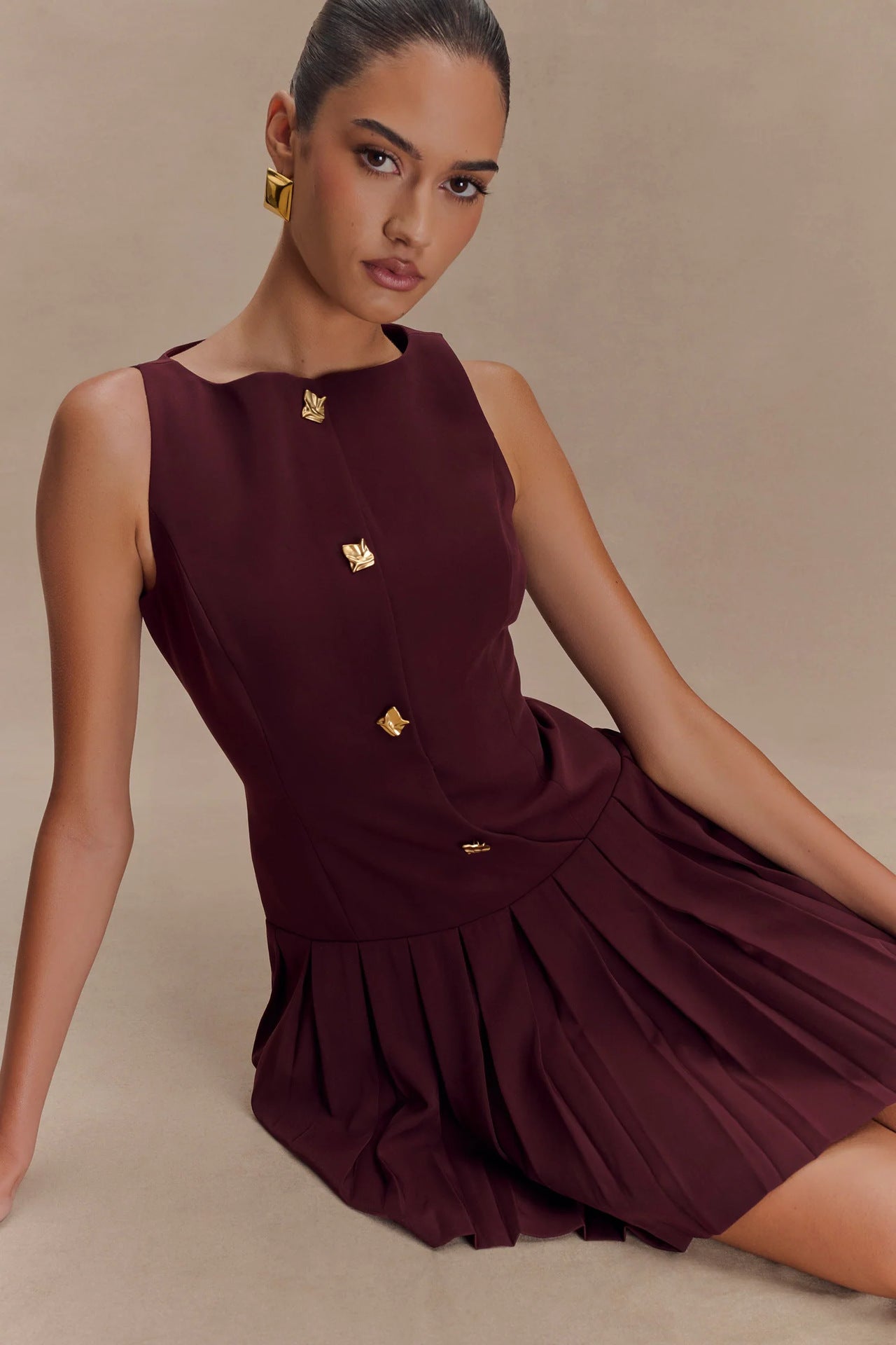 Elegant Pleated Dress