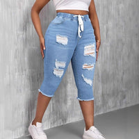 Womens Slimming Ripped Jeans