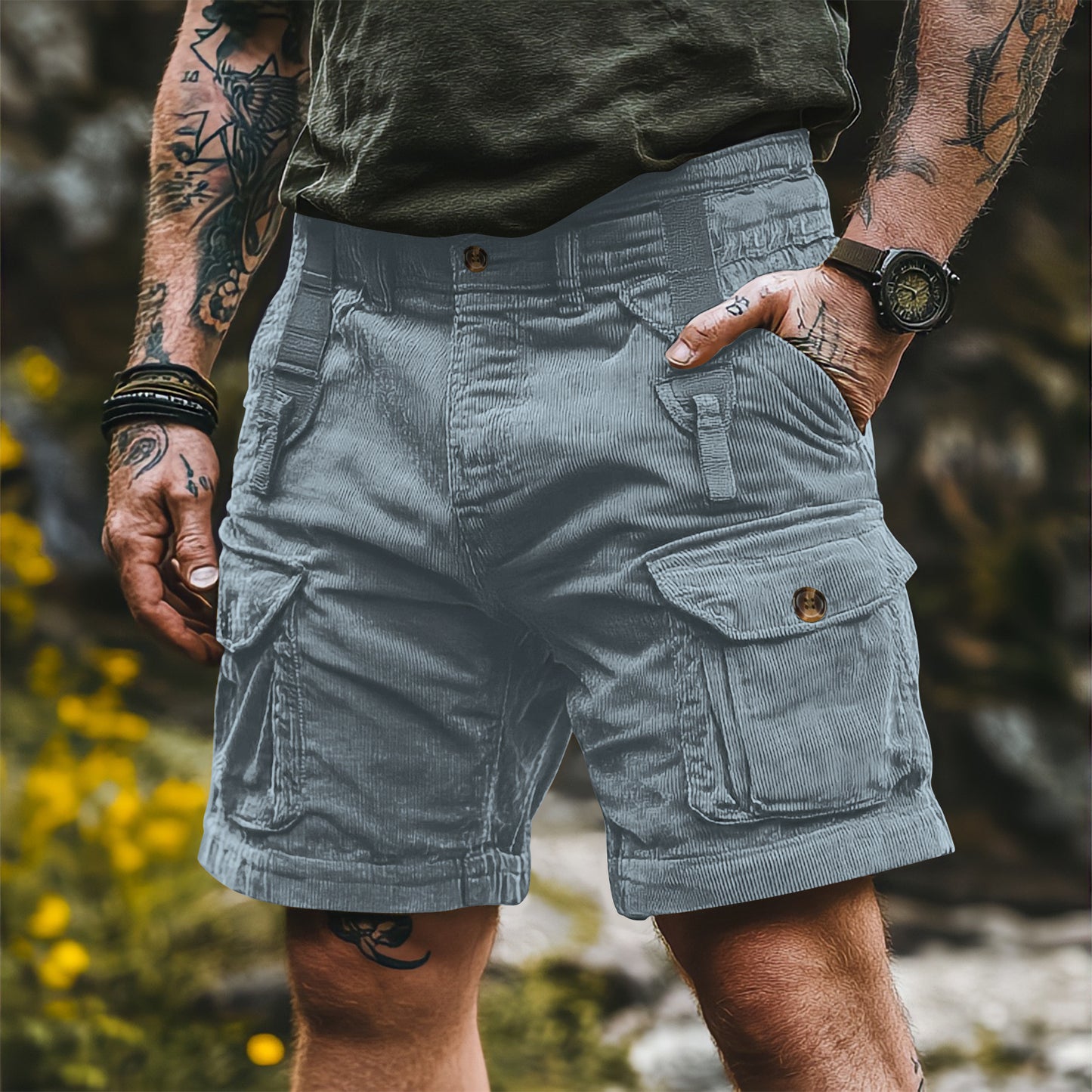 Summer Overalls Pants Men's