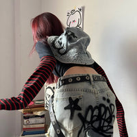 Women's Retro Y2g Graffiti Loose Jeans