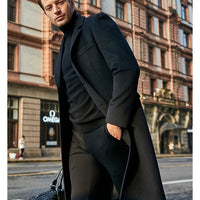 Men's Long-sleeved Wool Coat