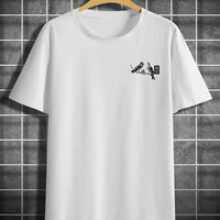 Retro Loose-fit Short-sleeve Printed T-shirt