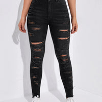All-match Skinny Denim Trousers For Women