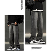 Men's Spring American Smoky Black Jeans